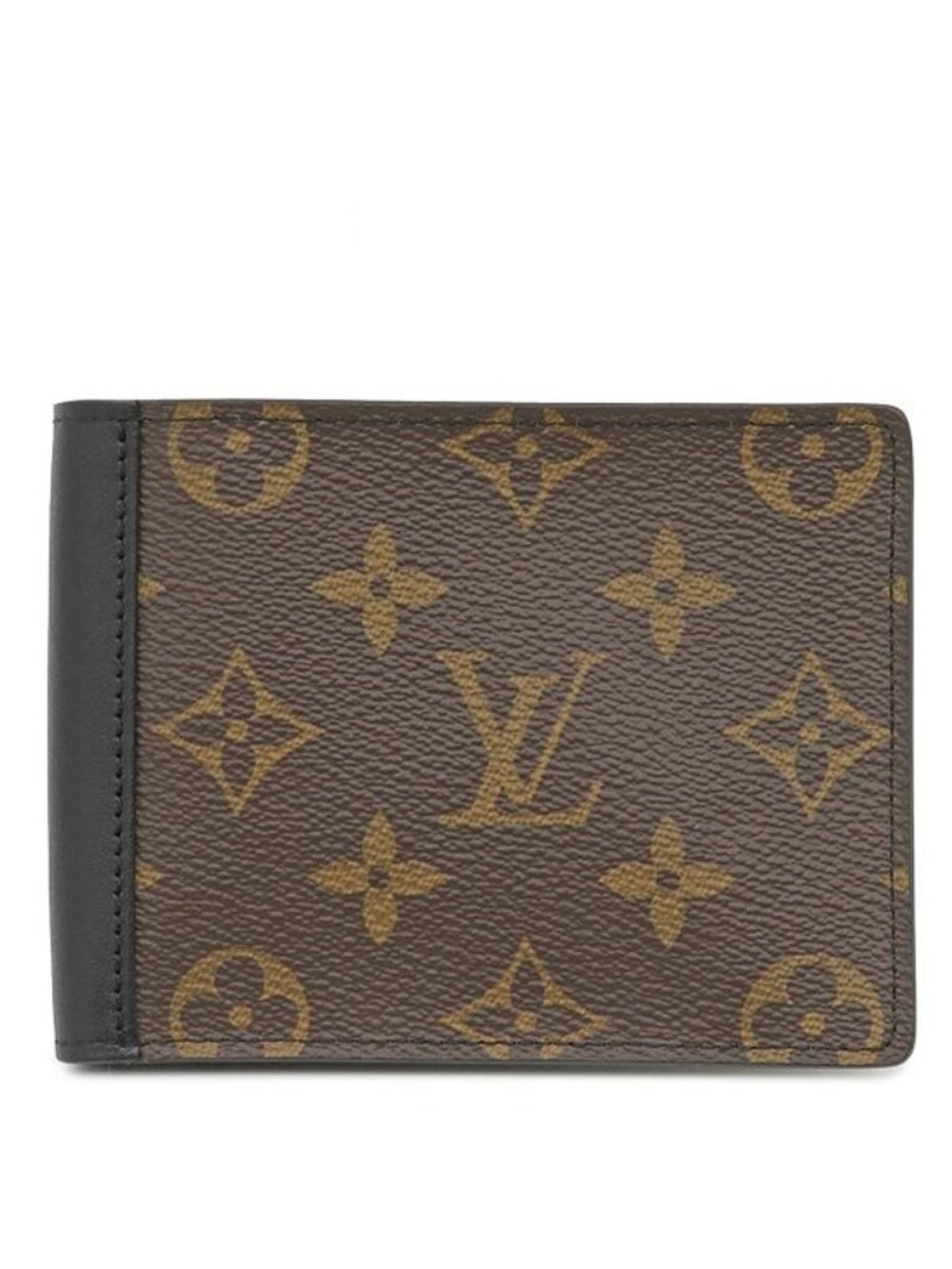 Louis Vuitton Bifold Wallet Portefeuille Mindoro Monogram Macassar Silver Brown
